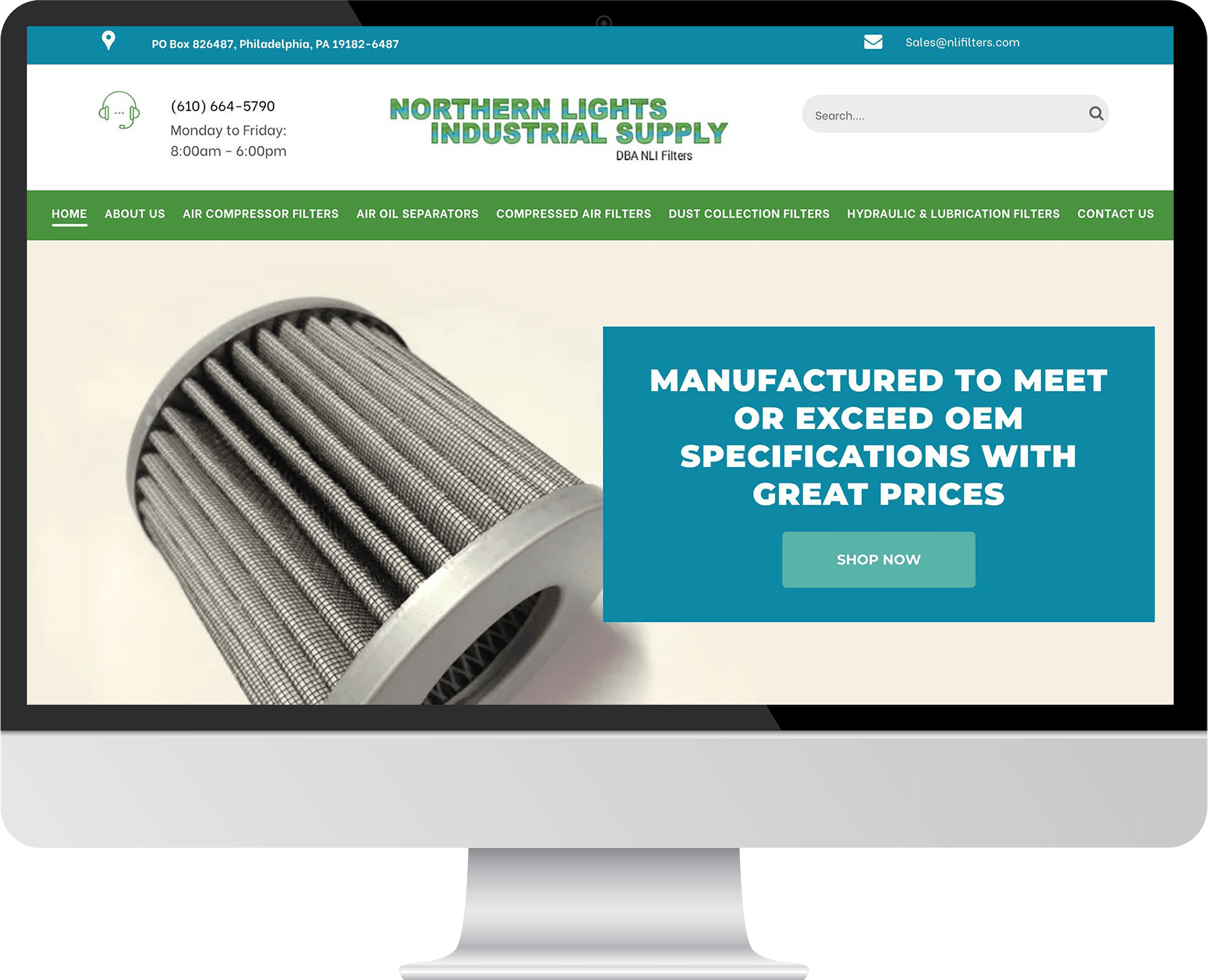 Engage website portfolio Industrial & Technical