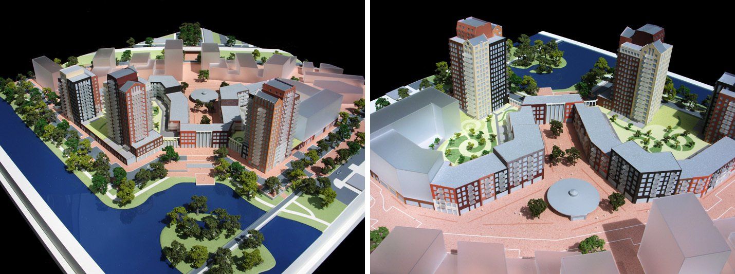 maquette foto centrumplan Oosterheem Zoetermeer