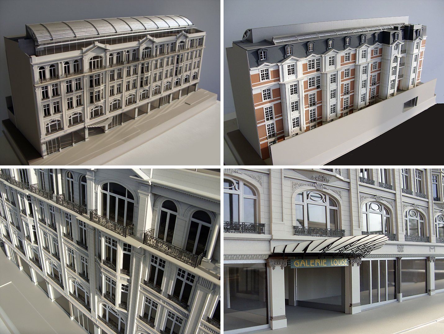 maquette foto Plans Avenue Louise 32-46 Brussels