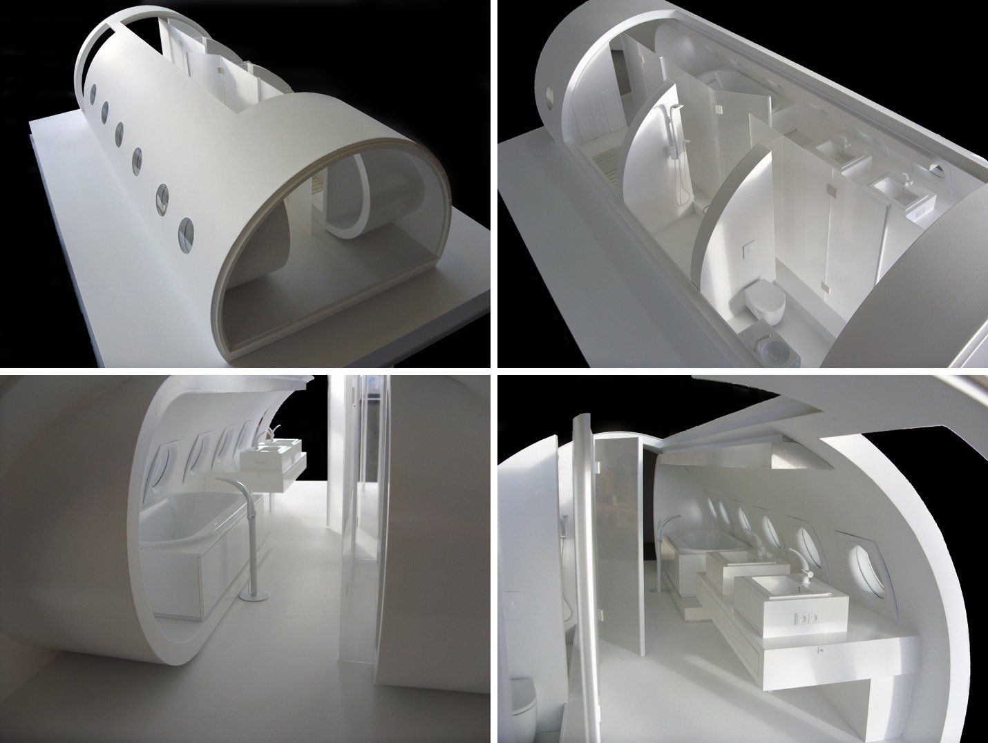 maquette foto badkamer vliegtuig