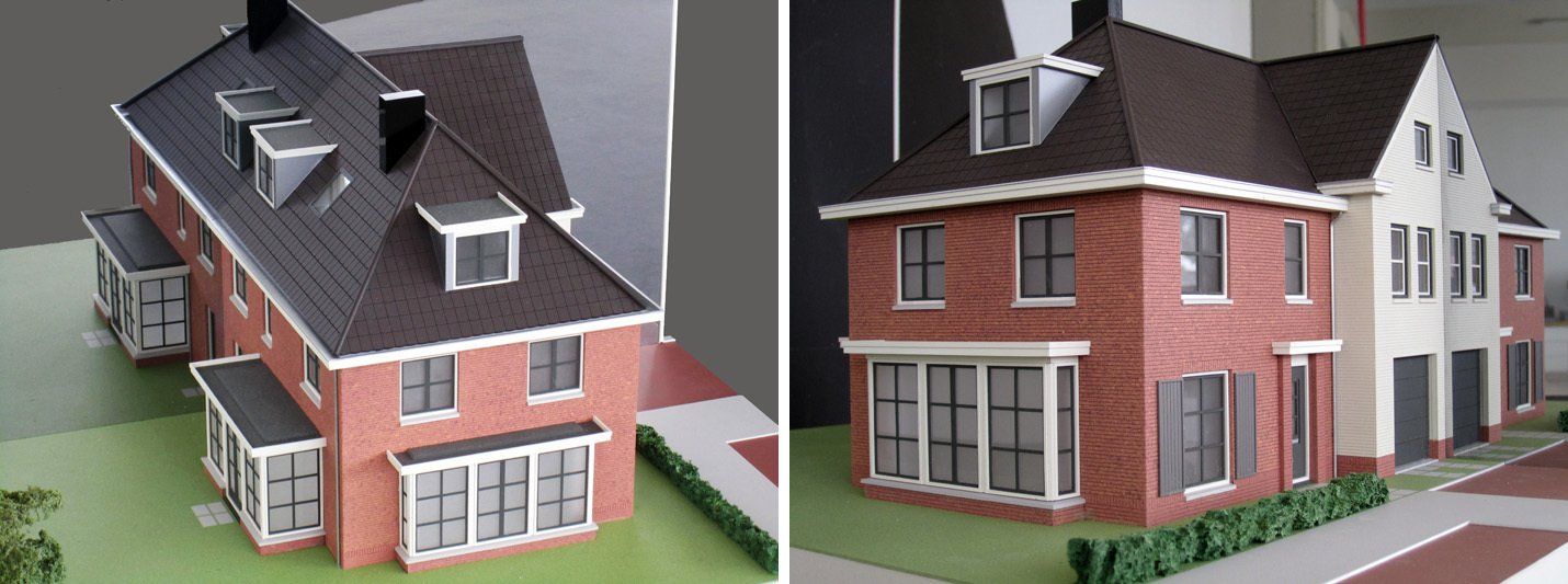 maquette foto woning te Wassenaar