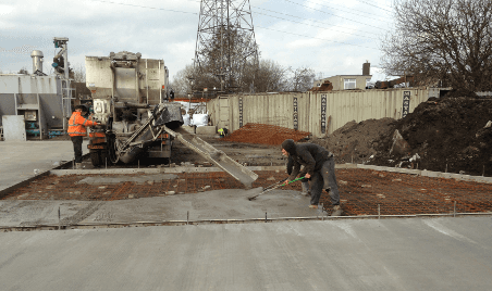 site work in progress