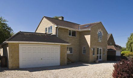 property extension that was converted into a garage
