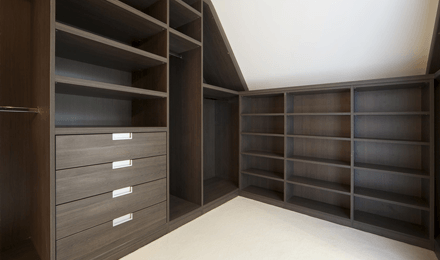 cupboard fittings in a domestic property