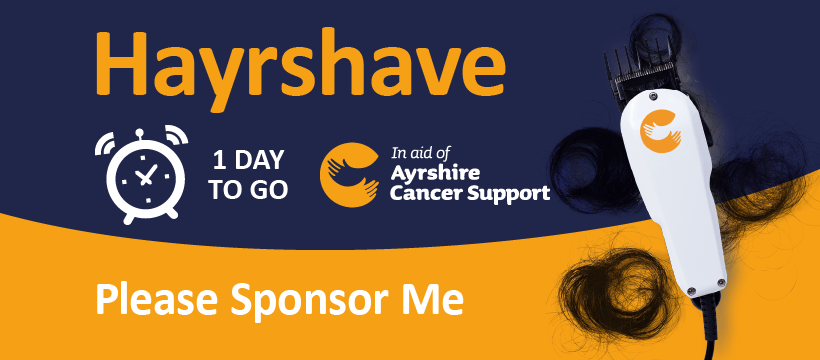 1 Day to go until my Hayrshave 1 Day to go until my Hayrshave