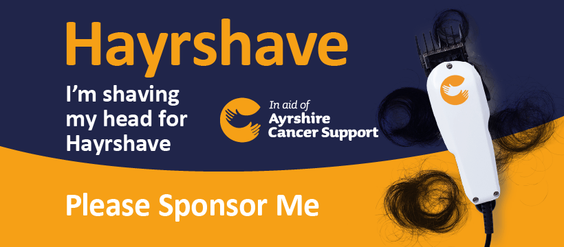 I'm shaving my head for Hayrshave I'm shaving my head for Hayrshave