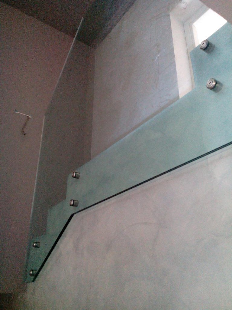 corrimano in vetro