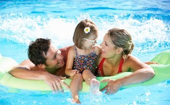Family in the Pool—Pool Store in Manorville, NY Family in the Pool—Pool Store in Manorville, NY