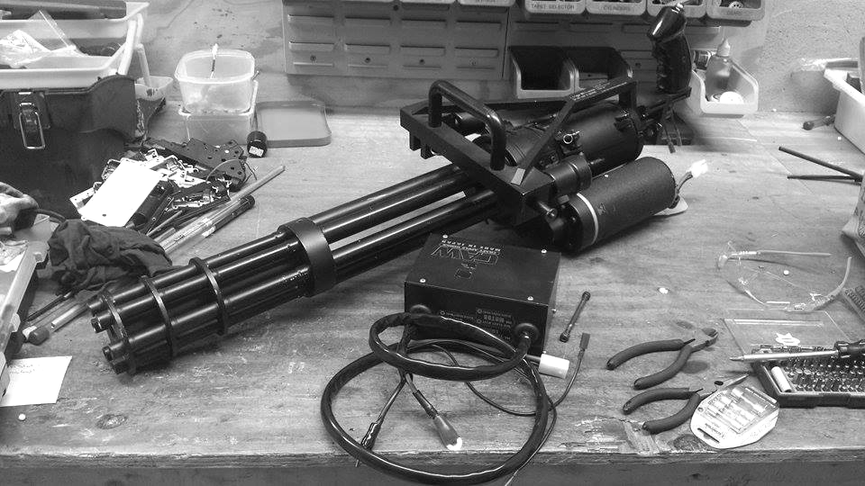 Vulcan Mini Gun on the Workbech @ Waterford Airsoft