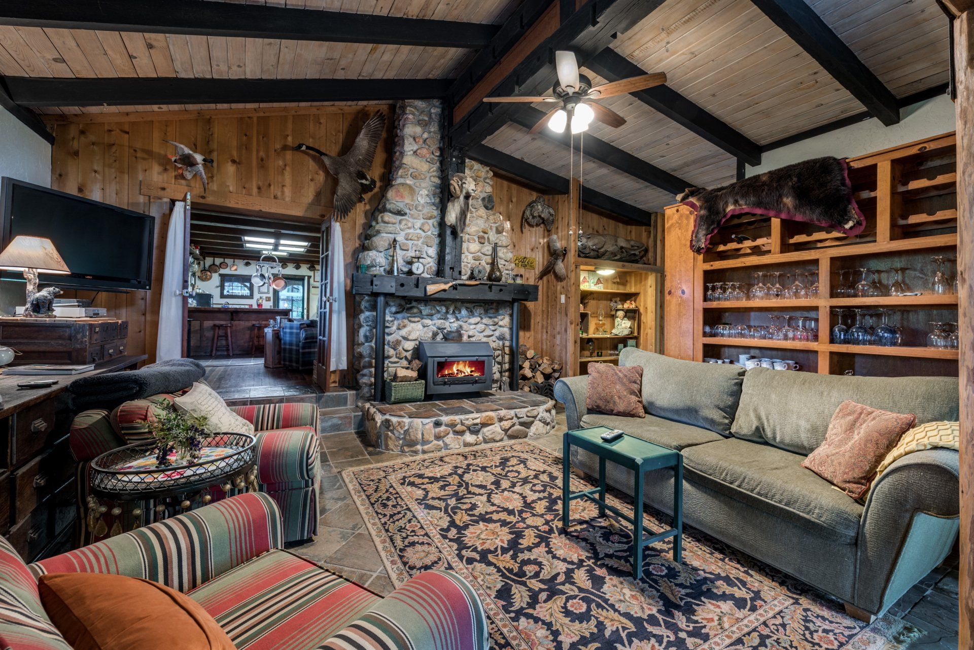 Room to read and play games at The Davies Family Inn