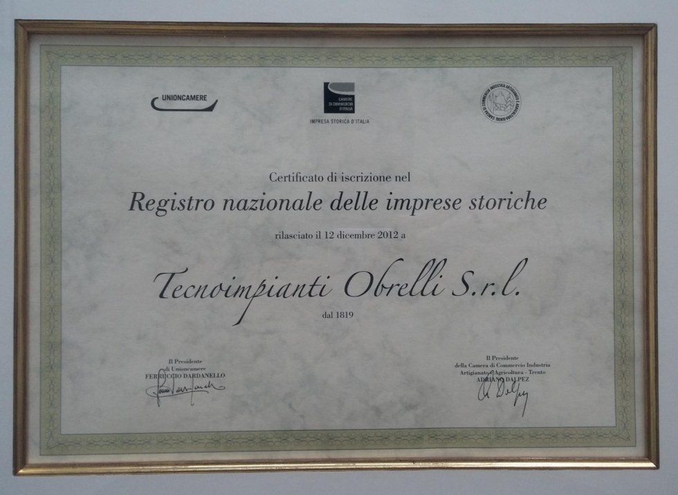 registrazione nazionale alle imprese storiche