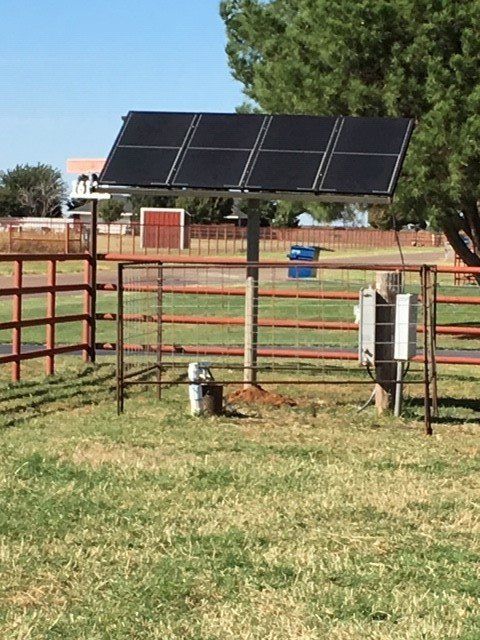 solar panel in grass