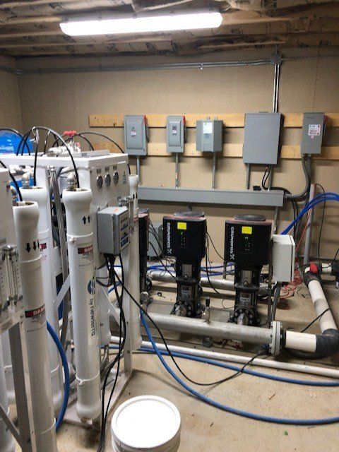 commercial water well setup  