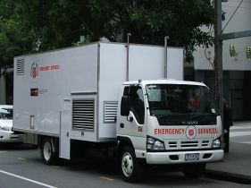 Truck made with stainless steel on the Sunshine Coast
