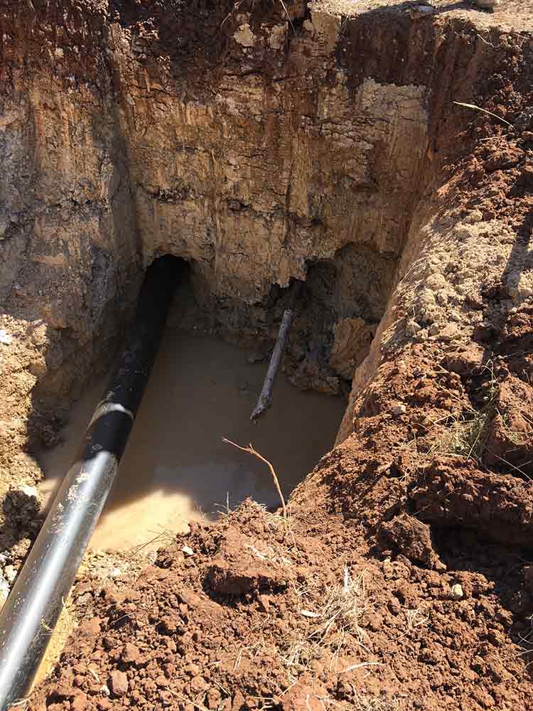 pipes in the ground
