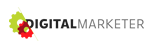 Digital Marketer logo with black text and a red-orange gear icon