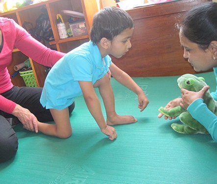 View of a Physiotherapy Treatment in progress 