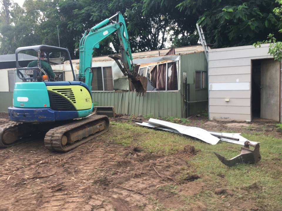 demolition of  a house