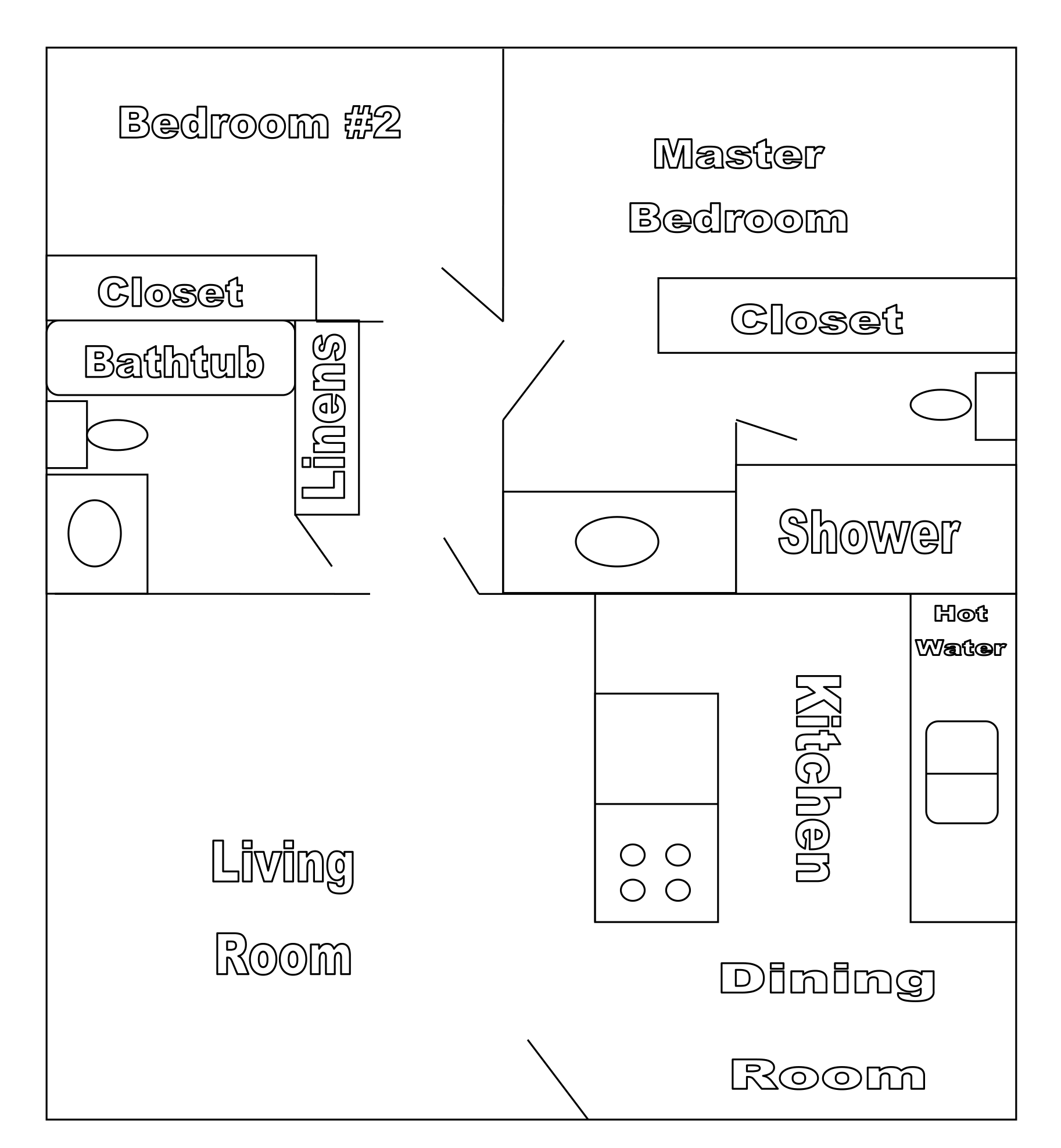 TWO BEDROOM + TWO BATHROOM