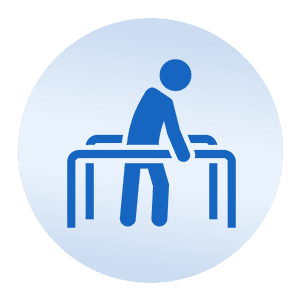 omino in riabilitazione - icona