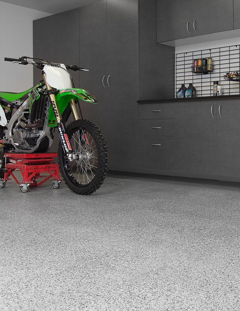 Silverado decorative chip garage floor