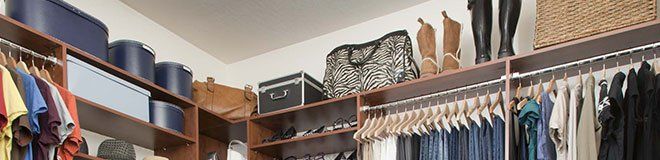 Upper closet storage
