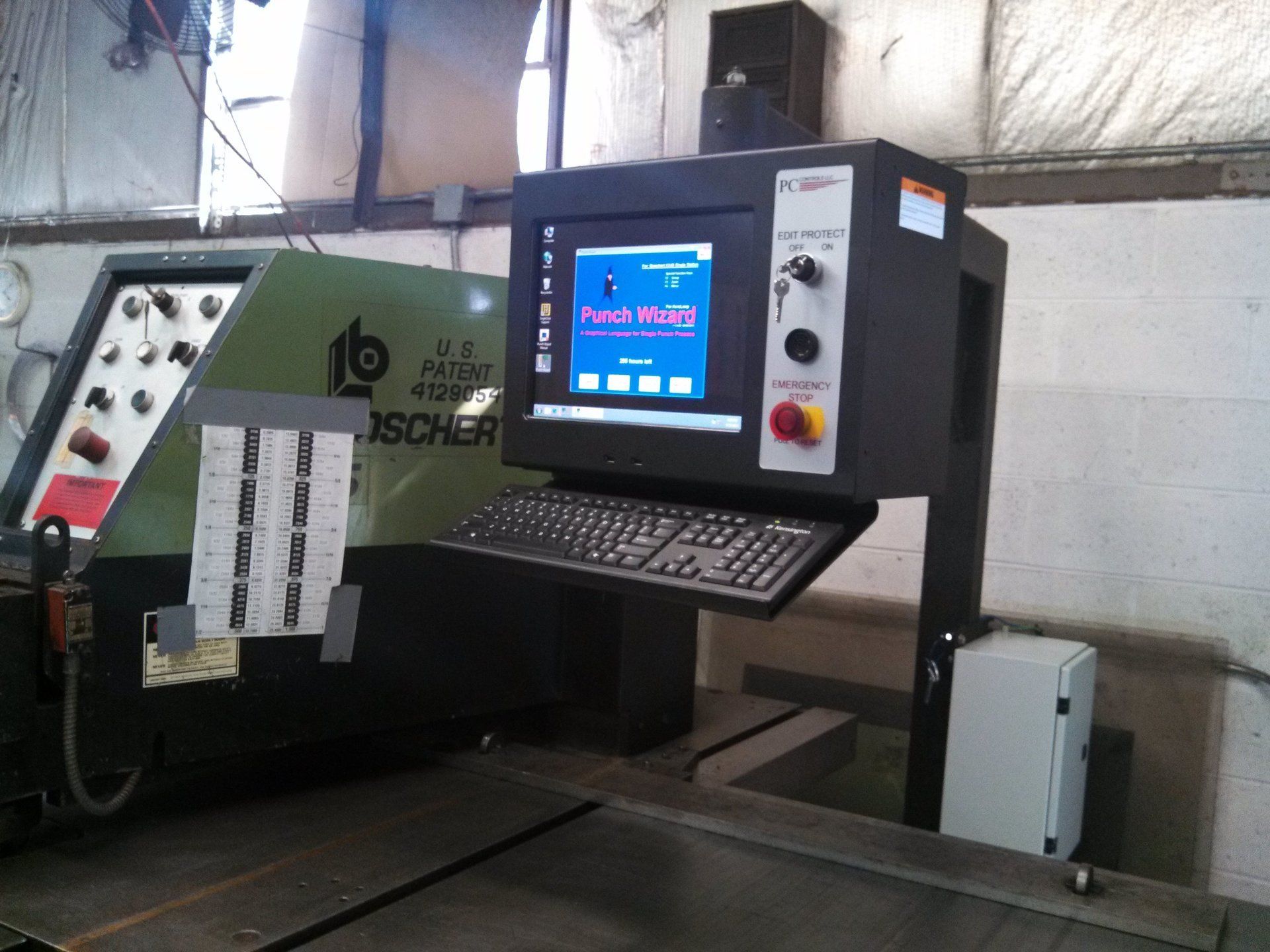 Control retrofit for single punch machines by PC Controls