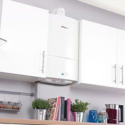 domestic boiler installed in the kitchen