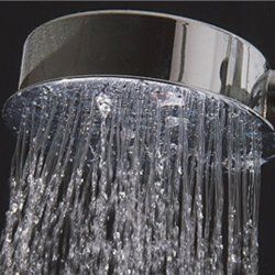 bathroom shower that is flowing water