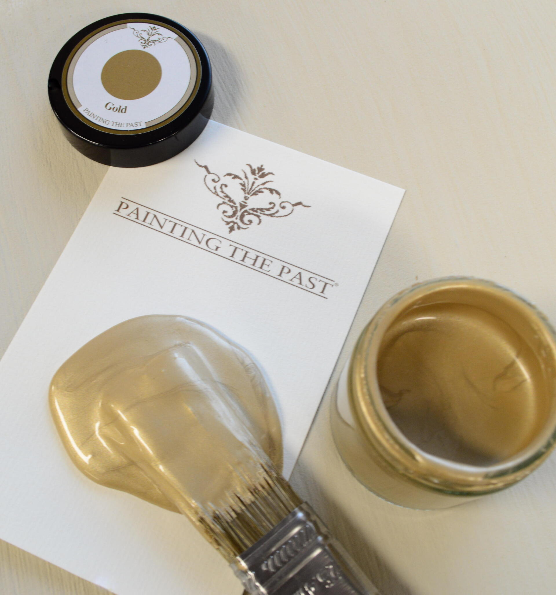 krijt verf painting the past gold
