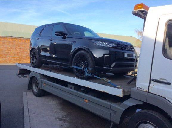 Land Rover car for repair 