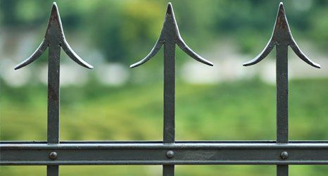 Wrought iron fence