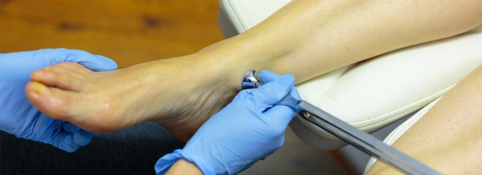 foot being analysed