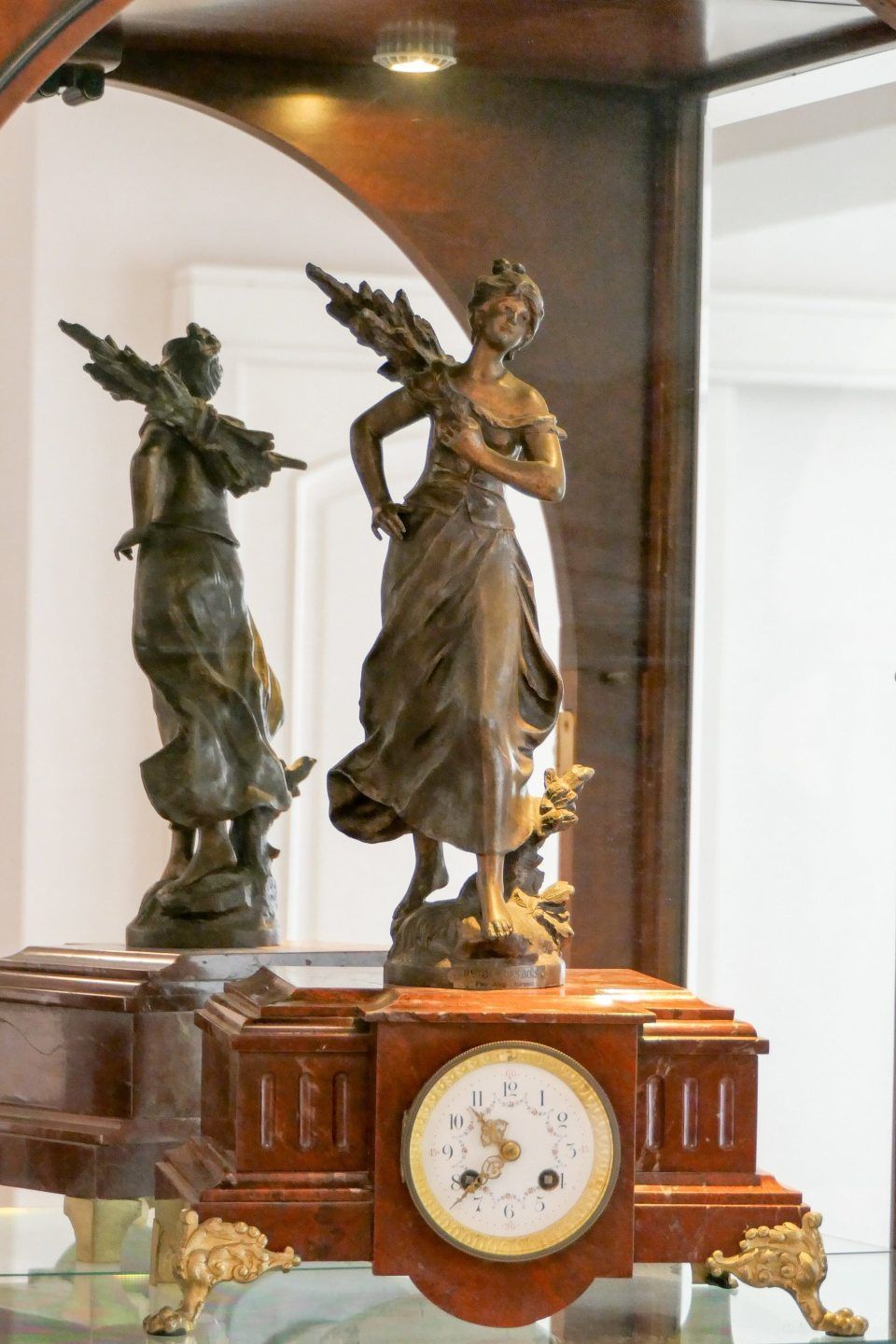 ornament with clock