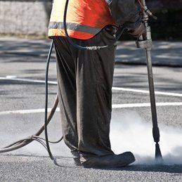 Shot blasting for stonework and brickwork