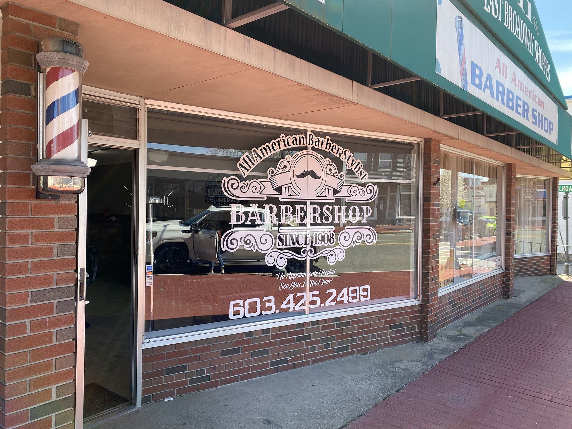 Barber Shop Facade — Derry, NH — All American Barber Shop