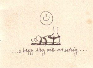 drawing happy feet