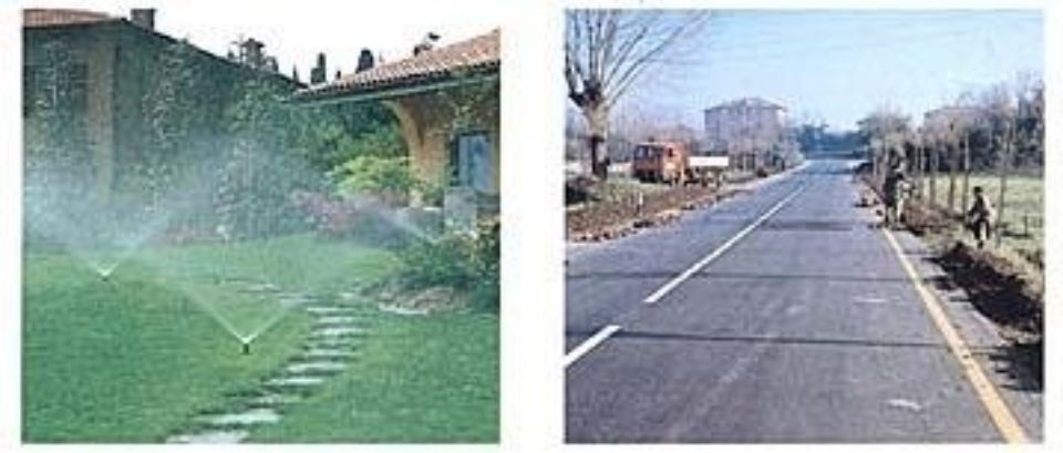 giardino irrigato