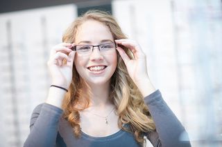 girl in glasses