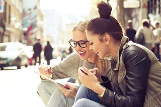 Girls talking
