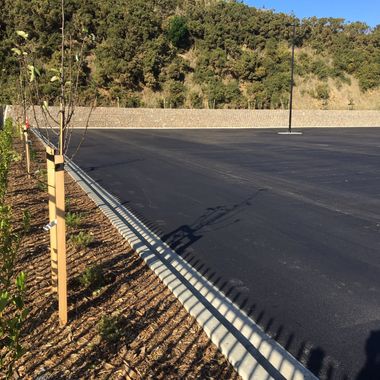 View of a car parking area built by experts 