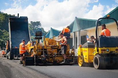 Road building in progress
