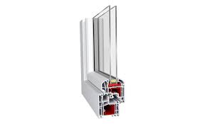 sezione di un serramento in PVC