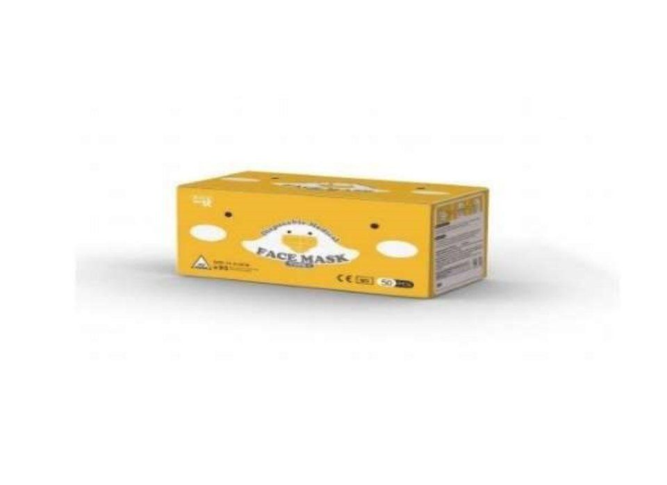 scatola con mascherine chirurgiche monouso da bambino