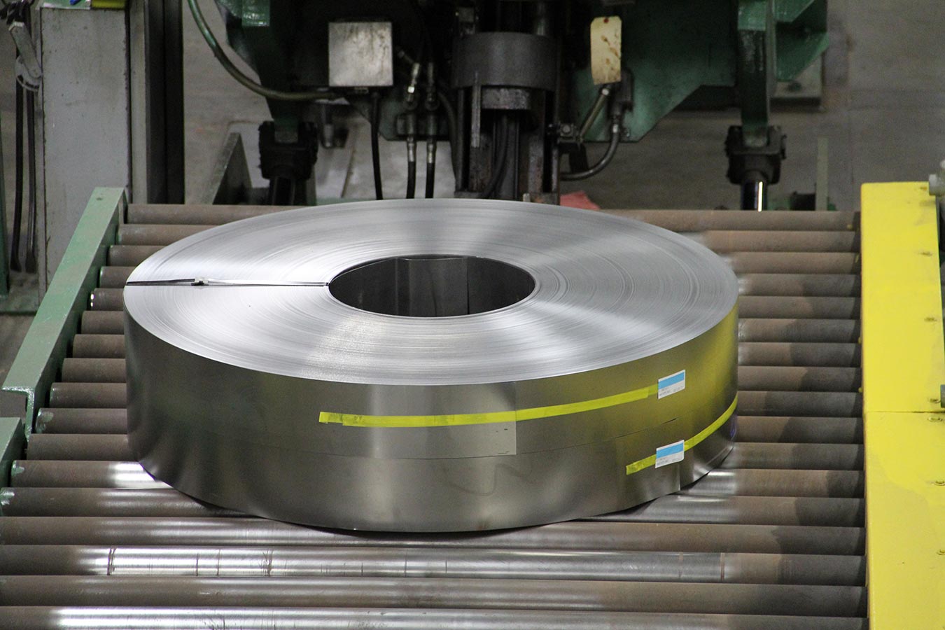 Slit steel coil for electrical steel laminations