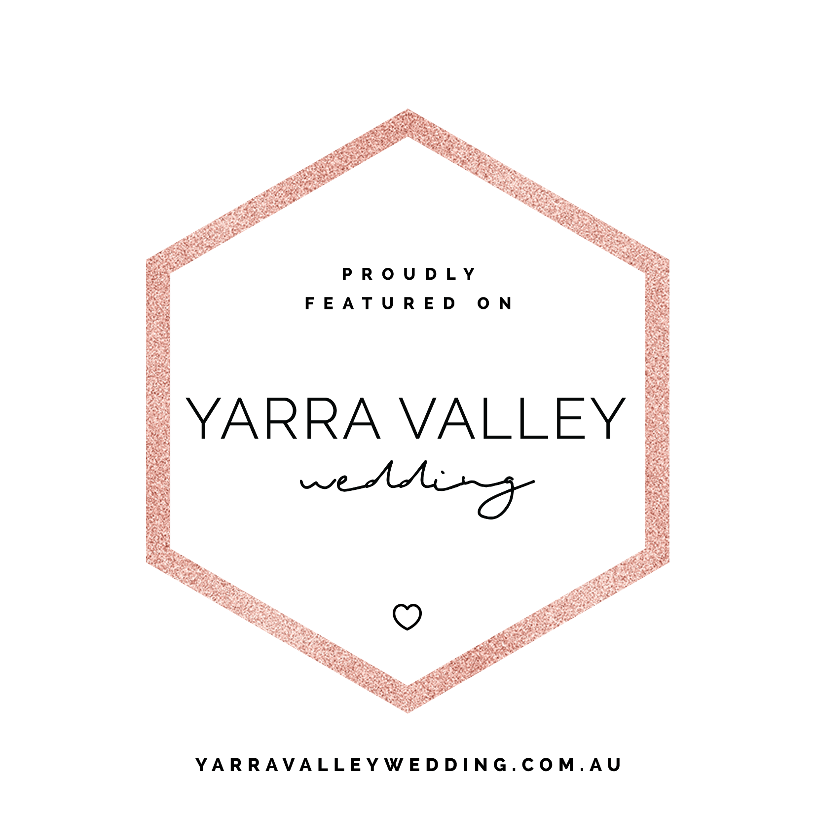A logo for yarra valley wedding featured on yarravalley wedding.com.au