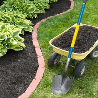 Mulch Bed with Edging - Paving and Masonry Services in Mount Vernon, NY