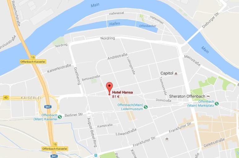 A map of a city with a river in the background.