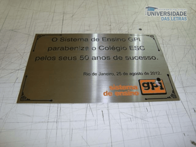 placa de inauguração em aço rio de janeiro