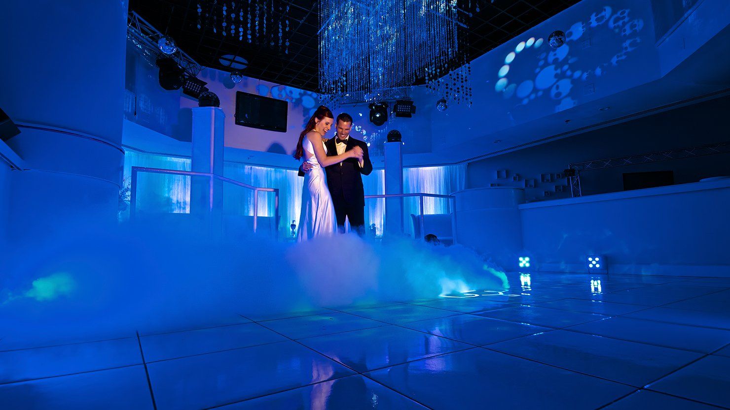dance floor and ceiling wash lighting